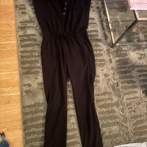 Babaton Aritzia Black Sleeveless Jumpsuit